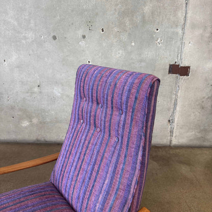 Mid Century Modern Reclining Lounge Chair By Milo Baughman for James Inc