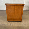 Vintage Tomlinson Leather Top Cabinet with Key