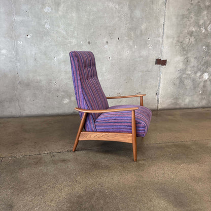 Mid Century Modern Reclining Lounge Chair By Milo Baughman for James Inc