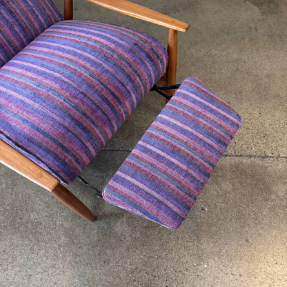 Mid Century Modern Reclining Lounge Chair By Milo Baughman for James Inc