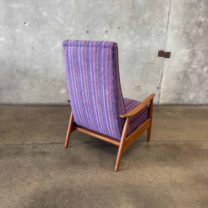 Mid Century Modern Reclining Lounge Chair By Milo Baughman for James Inc