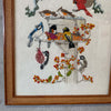 Vintage Crewel Bird Art