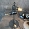 Mid Century Modern Chrome Dome Mushroom Table Top Lamp