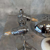 Mid Century Modern Chrome Dome Mushroom Table Top Lamp
