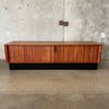 Mid Century Modern Tambour Door Credenza By Barzilay