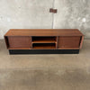 Mid Century Modern Tambour Door Credenza By Barzilay