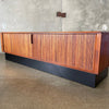 Mid Century Modern Tambour Door Credenza By Barzilay