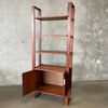 Mid Century Modern Walnut Wood Bookshelf By Barzilay