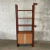 Mid Century Modern Walnut Wood Bookshelf By Barzilay