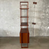 Mid Century Modern Walnut Wood Bookshelf By Barzilay