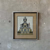 Vintage Needlepoint Victorian House