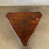 Antique Oak Triangle Plant Stand