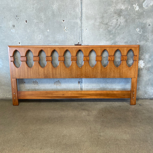 King Size 1950s Mid Century Modern Headboard By Heritage