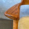 1960s Mid Century Modern Oak Arm Chair With Leather Seat By Gunlocke