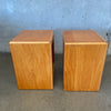 Pair of Mid Century Modern San Diego Design Cube Side Tables