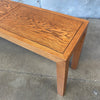 Vintage Oak Entryway Table Parsons Console