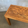 Vintage Oak Entryway Table Parsons Console