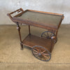 Antique Arts & Crafts Oak Bar Cart Circa 1900s