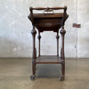 Antique Arts & Crafts Oak Bar Cart Circa 1900s