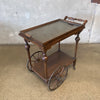 Antique Arts & Crafts Oak Bar Cart Circa 1900s