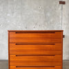 Nils Jonsson Tall Teak Chest of Drawers For Hon Mobler