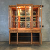 Two Piece Post Modern Broyhill Large Hutch