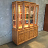 Two Piece Post Modern Broyhill Large Hutch