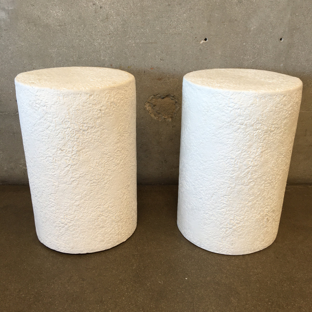 Pair of Plaster Pedestals