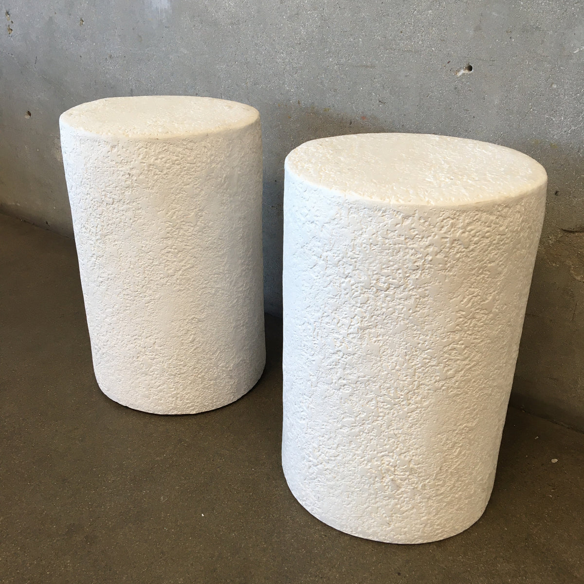 Pair of Plaster Pedestals