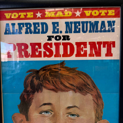 Framed Alfred E. Newman 1968 Promo Poster
