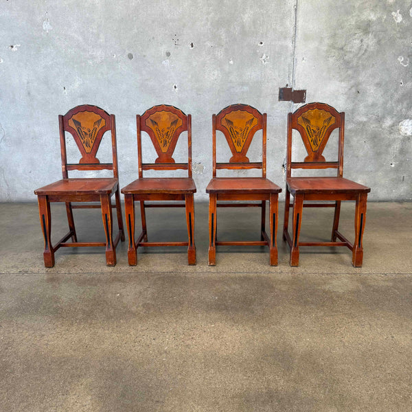 Antique Dinah Cook Western Dining Chairs