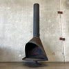 Vintage Mid Century Modern Matte Black Majestic "Firehood" Fireplace