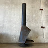 Vintage Mid Century Modern Matte Black Majestic "Firehood" Fireplace