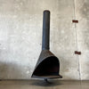 Vintage Mid Century Modern Matte Black Majestic "Firehood" Fireplace