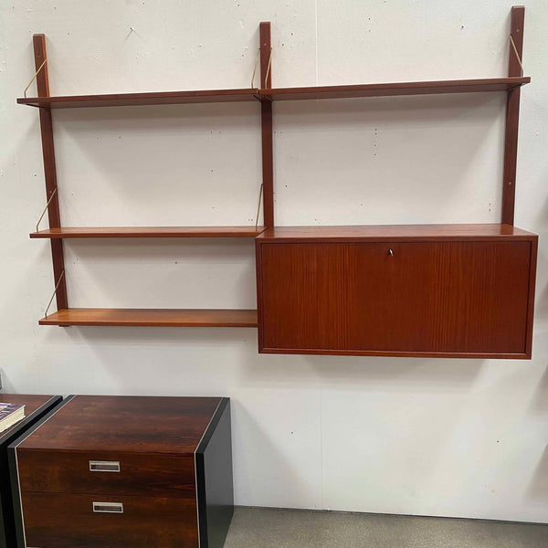 Mid Century Teak Two-Bay Wall Unit By Torbjorn Afdal For Bruksbo Tyristand