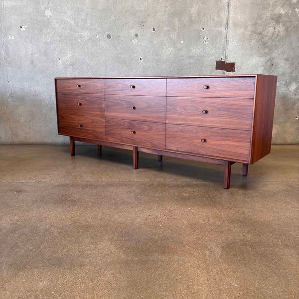 Mid Century Nine Drawer Dresser By Glenn Of California - Professionally Refinished