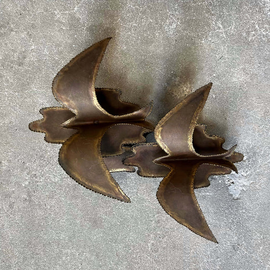 Vintage Mid Century Modern Torch Cut Bird Sculpture