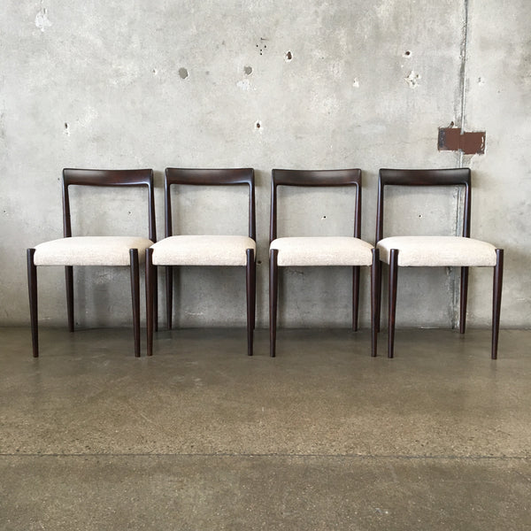 Set Of Four Niels Otto Moller 1960's Rosewood Dining Chairs