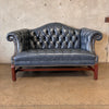 Leather Chesterfield Tufted Love Seat