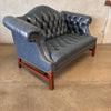 Leather Chesterfield Tufted Love Seat