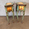Pair of Venetian Vintage Hand Painted Nightstands