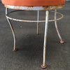 Vintage Iron & Glass Top Table & 4 Chairs Set