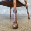 Antique Tiger Oak Plant Stand/Accent Table