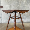 Antique Tiger Oak Plant Stand/Accent Table