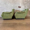 Pair of 1960s Green Lounge Chairs - Produced By Cinova, Italy