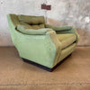 Pair of 1960s Green Lounge Chairs - Produced By Cinova, Italy