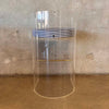 Lucite & Brass Pinstripe Barstool