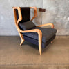 Gio Ponti Inspired Vintage Teak Lounge Chair