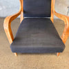 Gio Ponti Inspired Vintage Teak Lounge Chair