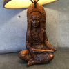 Vintage Native American Chief Lamp